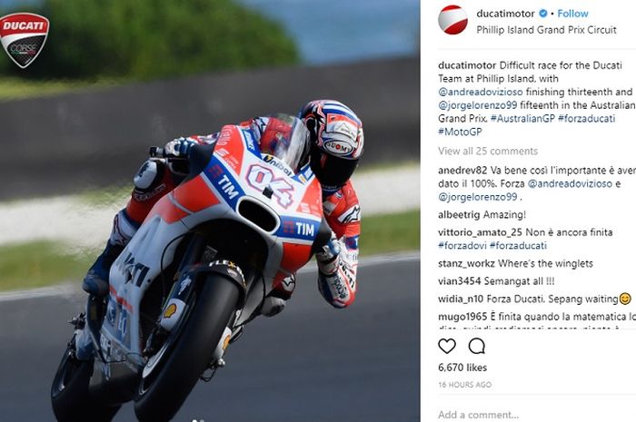 Postingan tim Ducati MotoGP