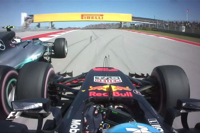 Baru 4 lap berlangsung namun balapan sudah cukup memanas dengan pertarungan Bottas vs Ricciardo