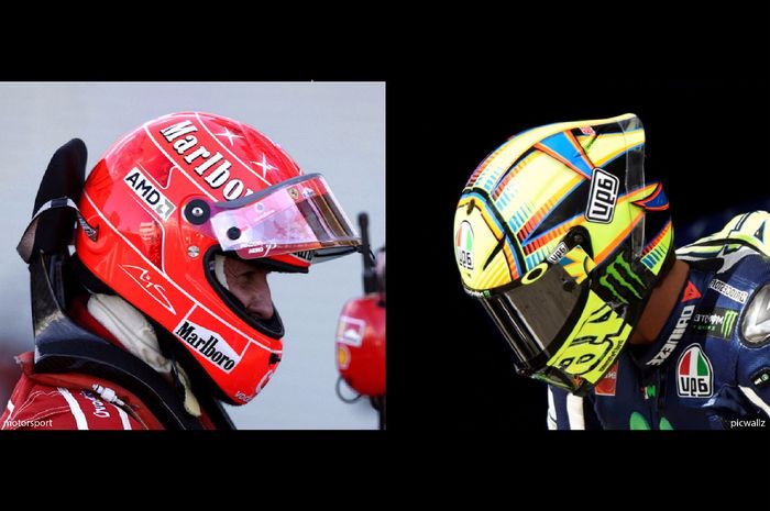 Ini bedanya helm F1 dan MotoGP