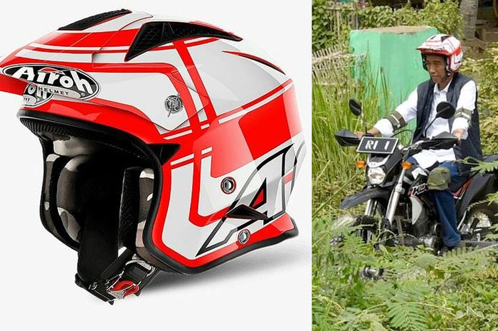 Ini Helm Yang Dipakai Presiden Joko Widodo