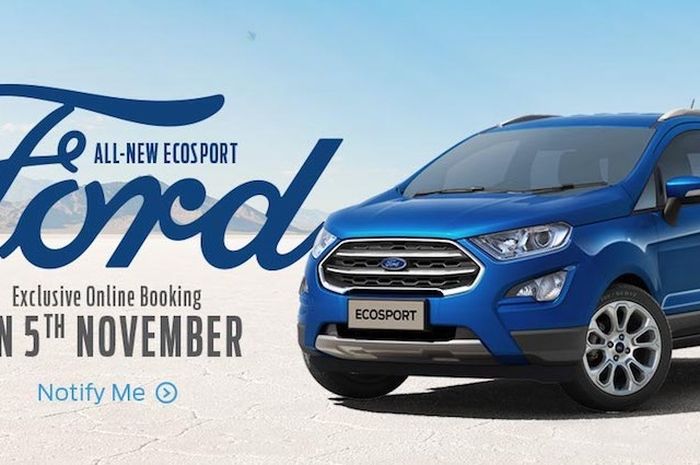 Ford buka booking online pada 5 November