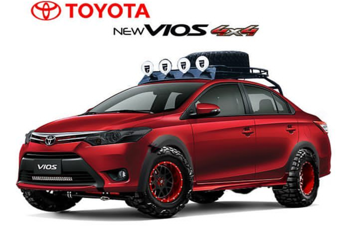 Toyota Vios off-road karya @joanautodesign