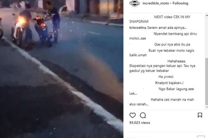 Ini knalpot apa kembang api?