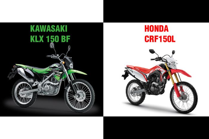 Kawasaki KLX 150 BF dan Honda CRF150L