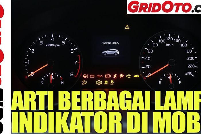 Arti indikator di instrumen cluster