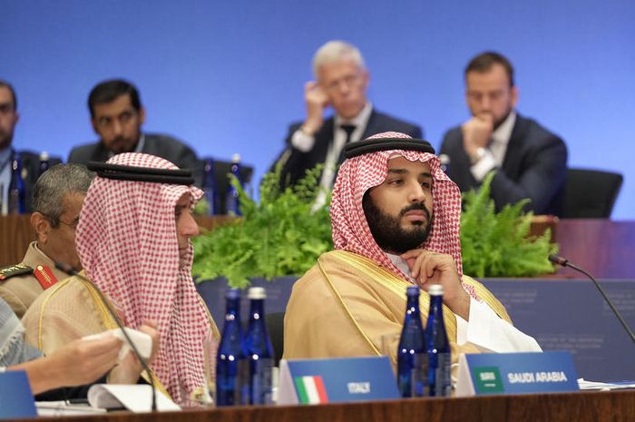 Mohammed bin Salman dalam sebuah kongres 