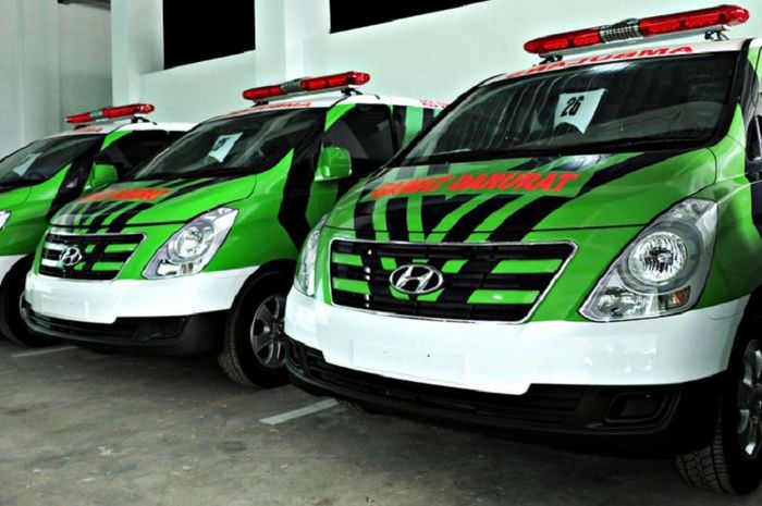 Beberapa mobil ambulans DKI Jakarta diproduksi oleh Hyundai