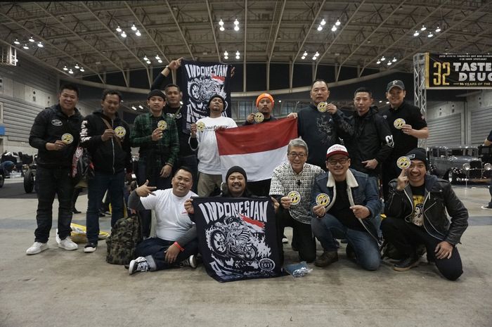 Para builder asal Indonesia berpartisipasi di event Yokohama Hot Rot Custom Show 2017