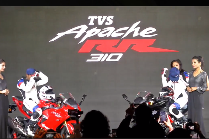 TVS Apache 310 RR resmi diperkenalkan publik