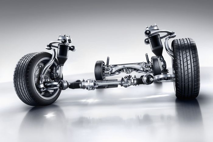 ilustrasi suspensi mobil