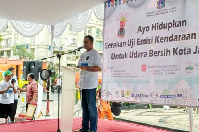 Anies membuka gelaran uji coba emisi gas buang
