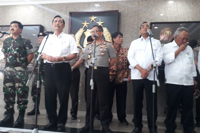 Kemenko Maritim bersama Kapolri dan Menteri terkait bahas libur Natal dan Tahun baru 2018