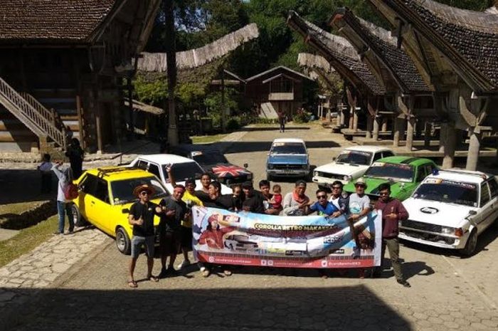 Corolla Retro Makassar (CRM) mengadakan acara touring ke Tana Toraja