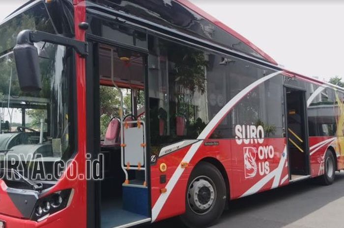 Bus Suroboyo yang akan hadir pada awal tahun 2018