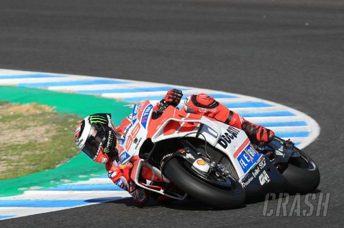 Jorge ujicoba Ducati 2018