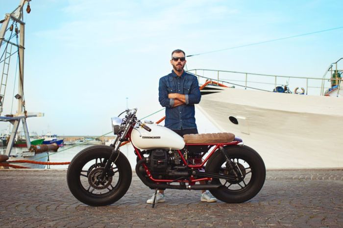 Moto Guzzi V65 1984 custom cafe racer dari Bombay Street Garage, dilansir oleh Rustandglory.com