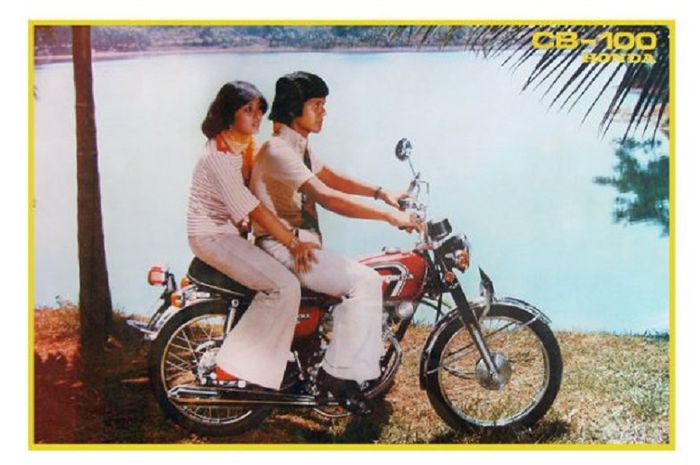 Iklan Honda CB 100 pertama kali