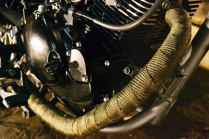 Exhaust-wrap atau juga disebut thermo-cool alias perban knalpot.