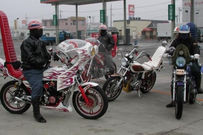 Tampilan Bosozoku masa kini, tidak lah sebrutal pendahulunya