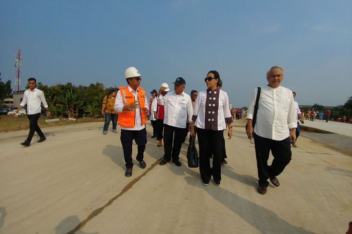 Tiga Menteri Kabinet kerja kunjungi Proyek Jalan Tol Medan-Kualanamu-Tebing Tinggi