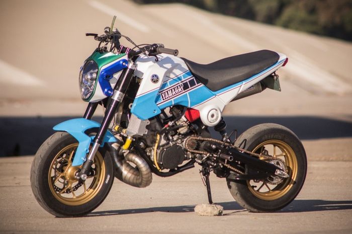 Honda Grom dengan engine swap Yamaha YZF250 milik Jesse Davis