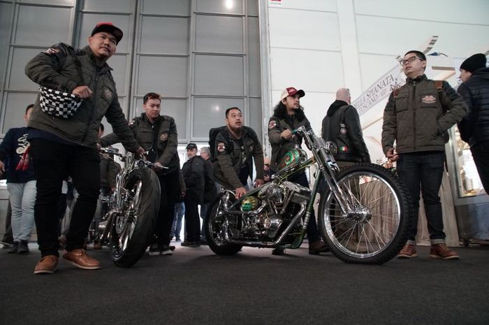 Harley-Davidson Kustom asal Indonesia yang masuk terbaik di Italia.