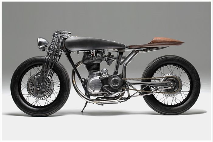 Royal Enfield Bullet 500 custom cafe racer dari Hazan Motoworks