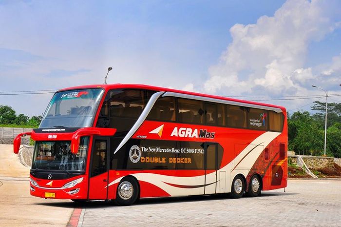 Ilustrasi mudik naik bus