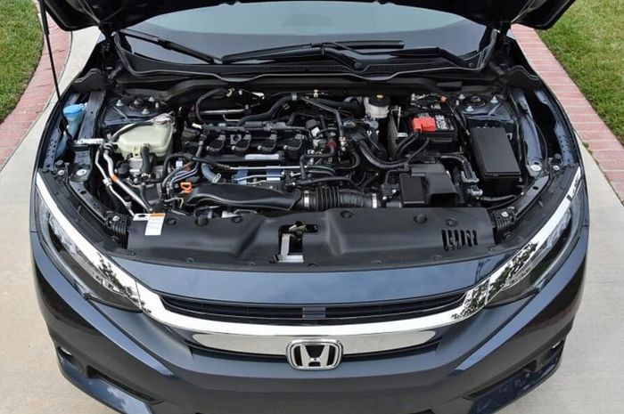 Ilustrasi mesin Honda Civic Turbo