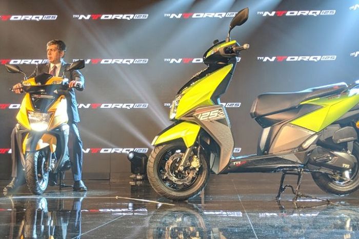 Matik terbaru TVS NTorq 125 diluncurkan di India.