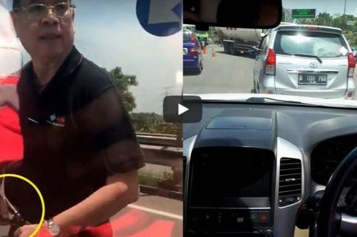 Pengemudi Keluarkan Pisau