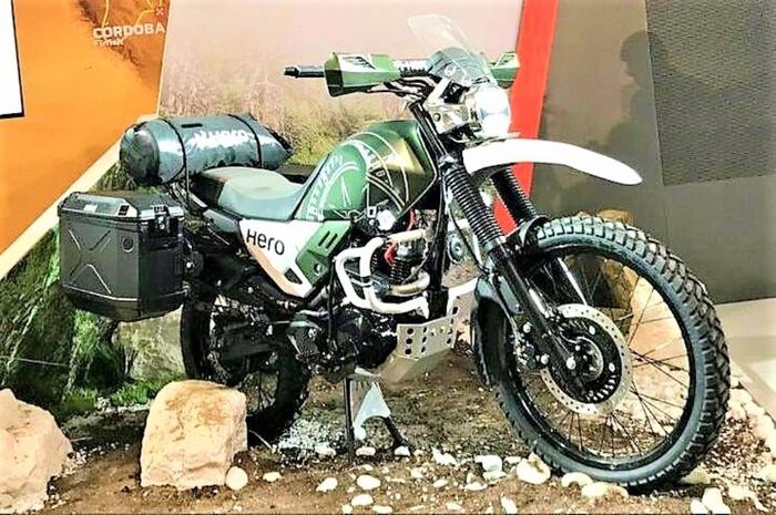 Tampilan motor konsep Hero Xpulse dari Hero MotoCorp di EICMA 2017