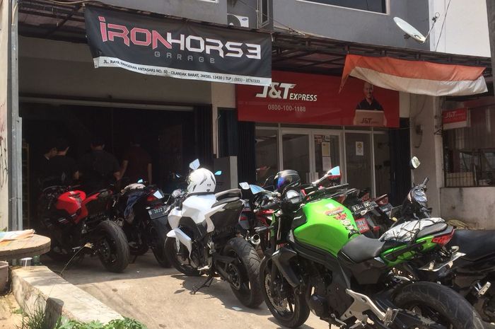 Bengkel Iron Horse Garage di bilangan Cilandak, Jakarta Selatan