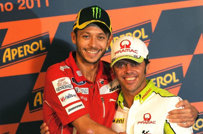 Valentino Rossi dan Loris Capirossi