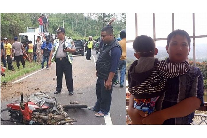 Pemotor korban kecelakaan Tanjakan Emen, Subang, Jawa Barat