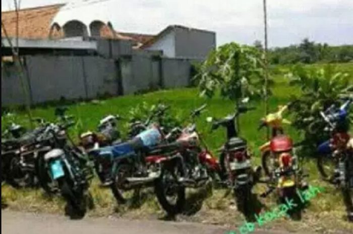 Beberapa motor CB yang terjaring razia