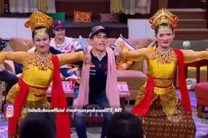 Marc Marquez nari jaipongan