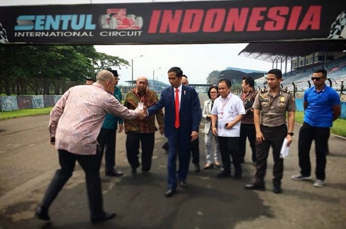 Presiden Jokowi cek kondisi sirkuit Sentul