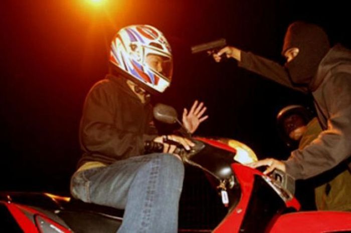 Tips cara menghindari aksi kejahtan jalanan  begal motor (foto  Ilustrasi)