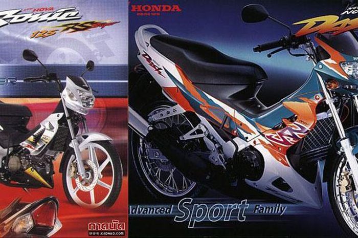Nova Sonic 125 (kiri) dan Nova Dash (kanan)