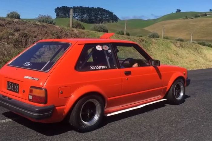 Toyota Starlet menggunakan mesin Suzuki Hayabusa