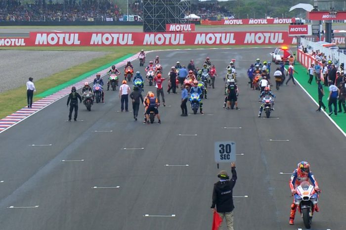 Start yang aneh di MotoGP Argentina