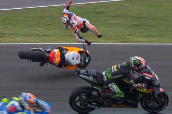 Pedrosa terpelanting karena motornya high side