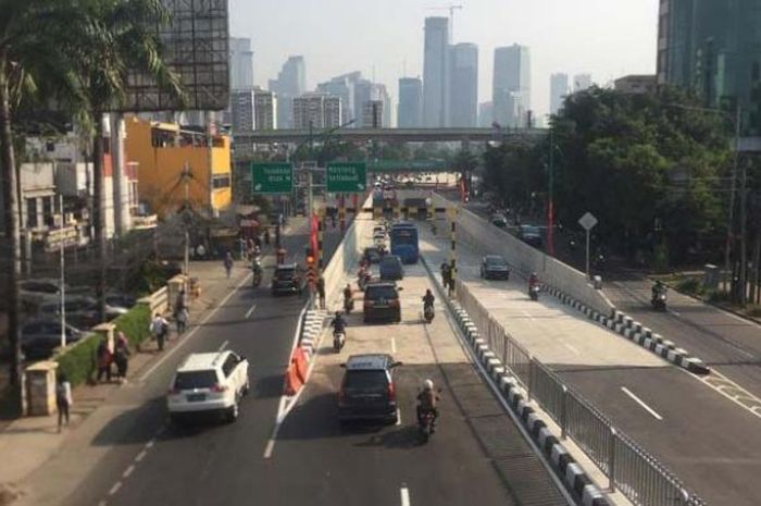 Underpass Mampang-Kuningan sudah mulai diuji coba