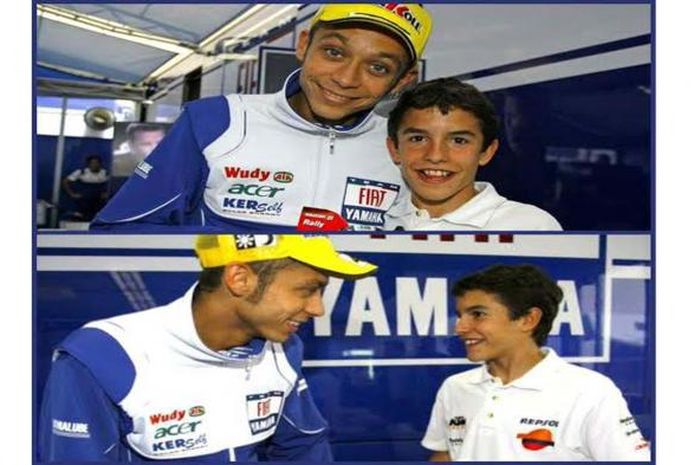 Valentino Rossi dan Marc Marquez Kecil