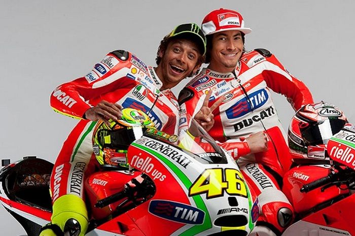 Valentino rossi dan Nicky Hayden