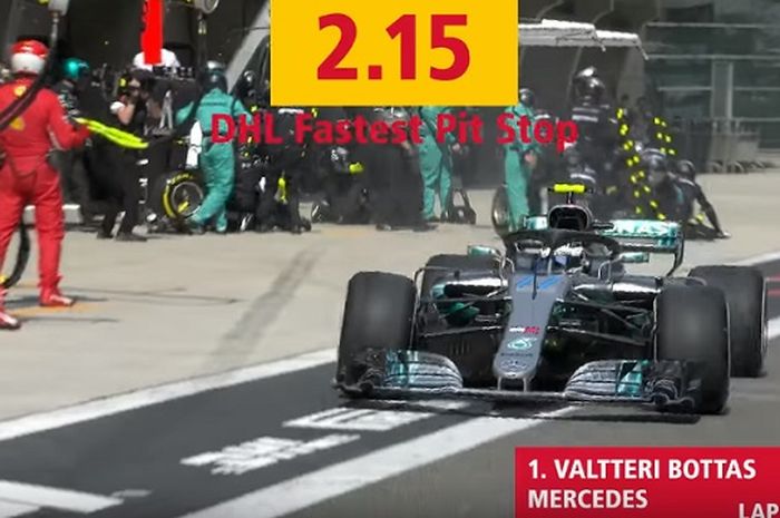 Proses pit stop tercepat di Heineken Chinese Grand Prix 2018