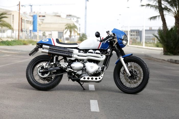 Triumph Thruxton &ldquo;Hawkers One&rdquo; custom cafe racer besutan Tamarit Motorcycles