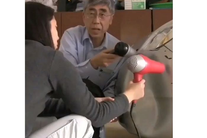 Hairdryer membuat penyok di mobil berkurang