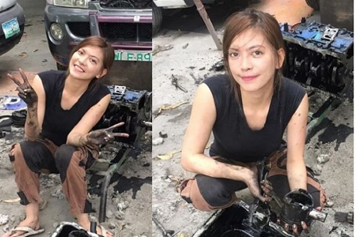 Tantin Legaspi Meneses, montir cantik asal Filipina